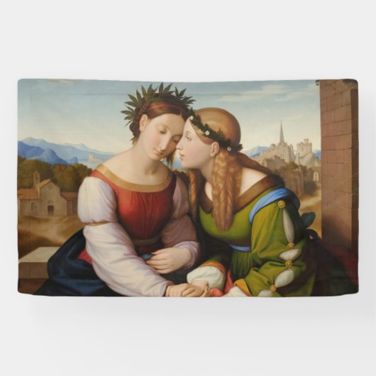 イタリアとドイツ（姉妹としてのイタリアとドイツ） 横断幕 (横)