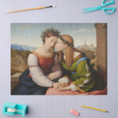 イタリアとドイツ（姉妹としてのイタリアとドイツ） 薄葉紙 (クラフト)