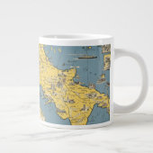 イタリアとバチカン市の地図 ジャンボコーヒーマグカップ (右)