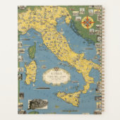イタリアとバチカン市の地図 プランナー手帳 (裏面)