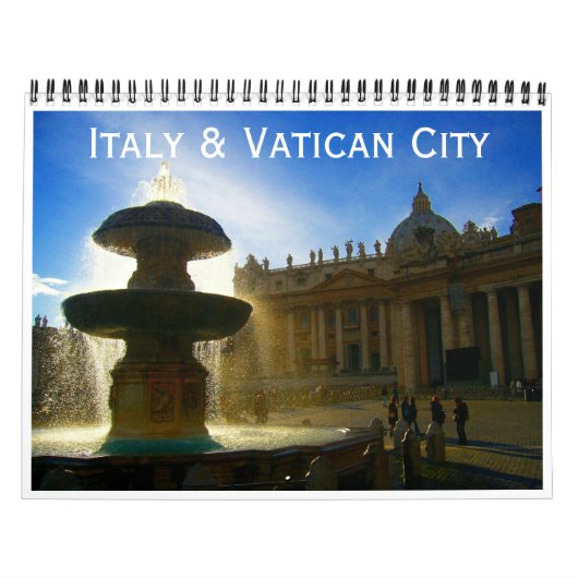 イタリアとバチカン市国 2026 カレンダー (カバー)