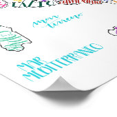 イタリアと地域の地図 ポスター (角)