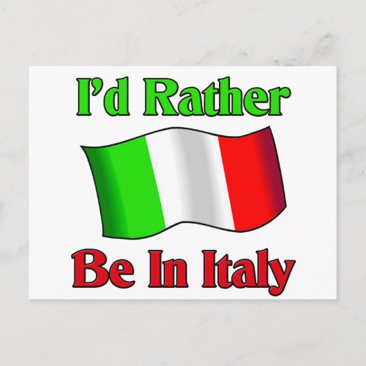 イタリアに行きたい ポストカード (正面)
