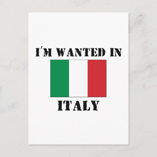 イタリアに行って欲しい ポストカード (正面)