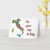 イタリアに「旅素晴らし行」する カード (黄色い花)