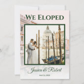 イタリアのお知らせ結婚、ヴェネツィアの絵画 シーズンカード (正面)