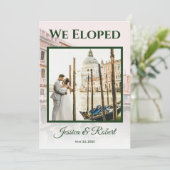 イタリアのお知らせ結婚、ヴェネツィアの絵画 シーズンカード (スタンド正面)