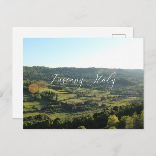 イタリアのはがき、トスカーナ ポストカード (正面/裏面)