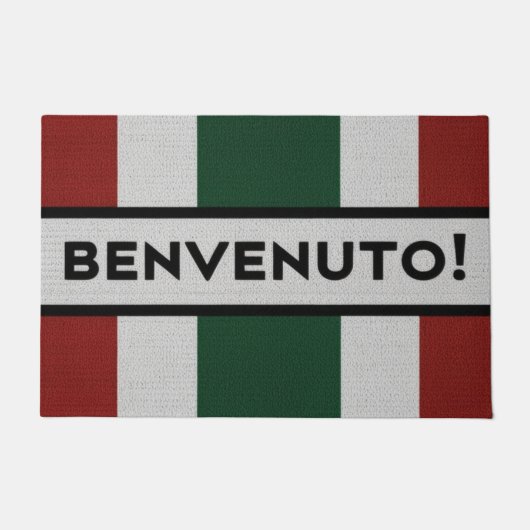 イタリアのようこそ ドアマット (正面)