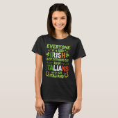イタリアのアイルランド国旗ShamrockアイルランドSt patricks day Tシャツ (正面フル)