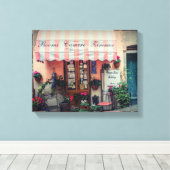 イタリアのアパートメント14インチx 11インチ、1.5インチ独身の、 キャンバスプリント (インサイチュ (ウッドフロア))