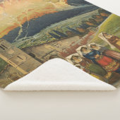 イタリアのアブルッツォのためのヴィンテージ旅行ポスター。 シェルパブランケット (3/4)