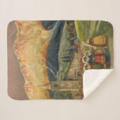 イタリアのアブルッツォのためのヴィンテージ旅行ポスター。 シェルパブランケット (正面(横))