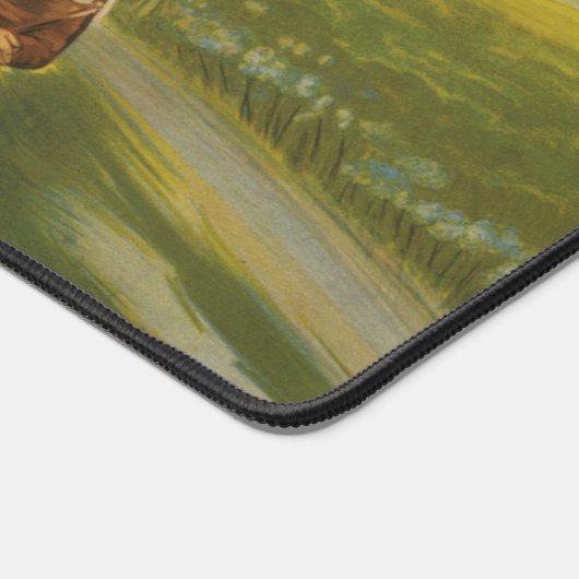 イタリアのアブルッツォのためのヴィンテージ旅行ポスター。 デスクマット (コーナー)