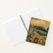 イタリアのアブルッツォのためのヴィンテージ旅行ポスター。 ノートブック (内部)