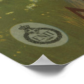 イタリアのアブルッツォのためのヴィンテージ旅行ポスター。 ポスター (角)