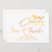 イタリアのアペロールカクテル　That's Amore ブライズシャワー サンキューカード (正面/裏面)