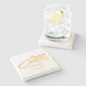 イタリアのアペロールカクテル　That's Amore ブライズシャワー ストーンコースター (横)