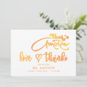 イタリアのアペロールカクテル　That's Amore ブライダルシャワー サンキューカード (スタンド正面)