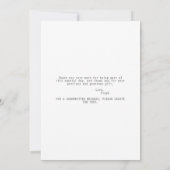 イタリアのアペロールカクテル　That's Amore ブライダルシャワー サンキューカード (裏面)