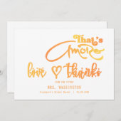 イタリアのアペロールカクテル　That's Amore ブライダルシャワー サンキューカード (正面/裏面)