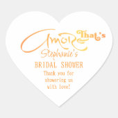 イタリアのアペロールカクテル That's Amore ブライダルシャワー ハートシール (正面)