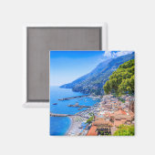 イタリアのアマルフィ海岸。アマルフィの町の景色。 マグネット (正面/裏面)