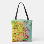 イタリアのアマルフィ海岸 トートバッグ アーティストによる (裏面)