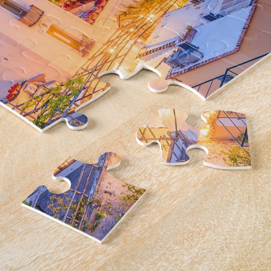 イタリアのアマルフィ海岸、ポジターノ。 ジグソーパズル (側面)