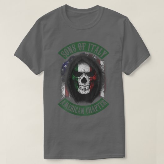 イタリアのアメリカ人の息子 Tシャツ (デザイン正面)