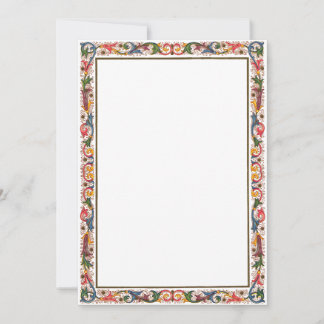 イタリアのアンティークボーダー・セーブ・ザ・デート テンプレート