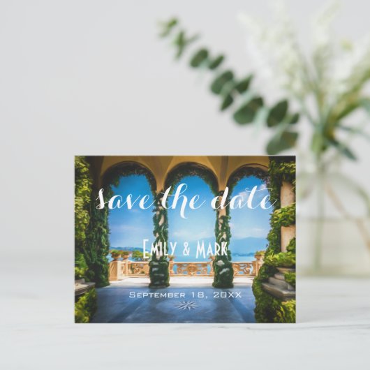 イタリアのアーチエレガントズの日付を保存 案内ポストカード (スタンド正面)