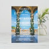 イタリアのアーチエレガントーズブライダルシャワー招待 招待状 (スタンド正面)