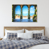 イタリアのアーチカラフルフォトアエレガントート キャンバスプリント (インサイチュ (寝室))