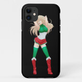 イタリアのイタリアンなマンガの旗の女の子 Case-Mate iPhoneケース (裏面)