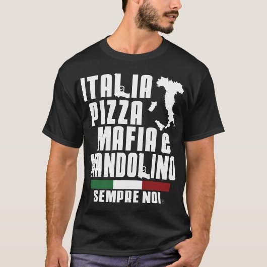 イタリアのイタリアンな旗のおもしろい家族愛食糧生命はからかいます Tシャツ (正面)
