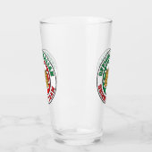 イタリアのイタリアンな飲むチーム旗 タンブラーグラス (左)