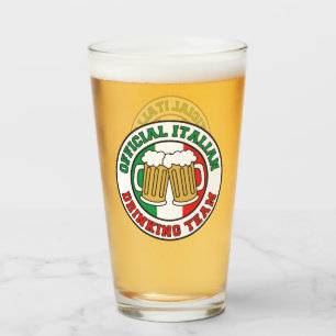 イタリアのイタリアンな飲むチーム旗 タンブラーグラス