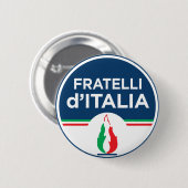 イタリアのイタリアン兄弟(Fratelli d'Italia, FdI) 缶バッジ (正面&裏面)