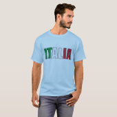 イタリアのイタリア人の旗 Tシャツ (正面フル)