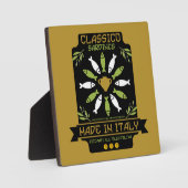 イタリアのイワシ アート プリント キッチン ギフト フォトプラーク (正面)