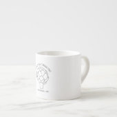 イタリアのエスプレッソのマグを通した私の方法を食べること エスプレッソカップ (正面右)