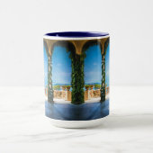 イタリアのエレガントな行先旅行のアーチ マグカップ (中央)