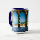 イタリアのエレガントな行先旅行のアーチ マグカップ (正面左)