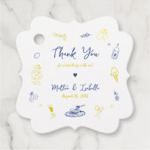 イタリアのエンゲージメントパーティーまたはウェディングのお礼