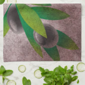 イタリアのオリーブ キッチンタオル (折り畳み)