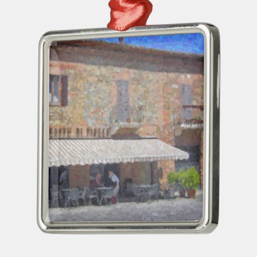 イタリアのオーナメントの北 メタルオーナメント (左)