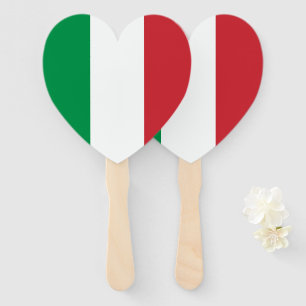 イタリアのカスタムな結婚披露宴のイタリアンな旗 ハンドファン