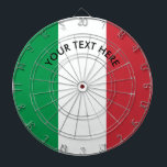 イタリアのカスタムのダート盤のイタリアンな旗 ダーツボード<br><div class="desc">イタリアのカスタムのダート盤のイタリアンな旗。 家、寝室、パブ、バー、mancave等イタリアのtricoloreのプライドの投げ矢板のための国旗のゲームデザイン。 あなた自身の文字とのPersonalizable。  友人、家族、coの労働者、10代のな子供等のためのクールな伝統のギフトのアイディア。</div>