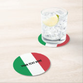 イタリアのカスタムの紙の飲み物用コースターのイタリアンな旗 ラウンドペーパーコースター (インサイチュ)